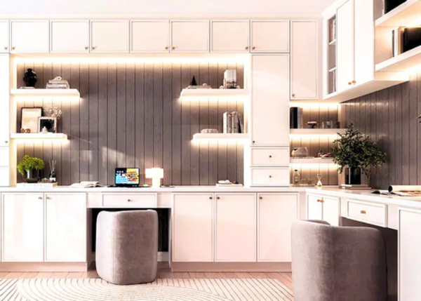 Shaker Slim White Office